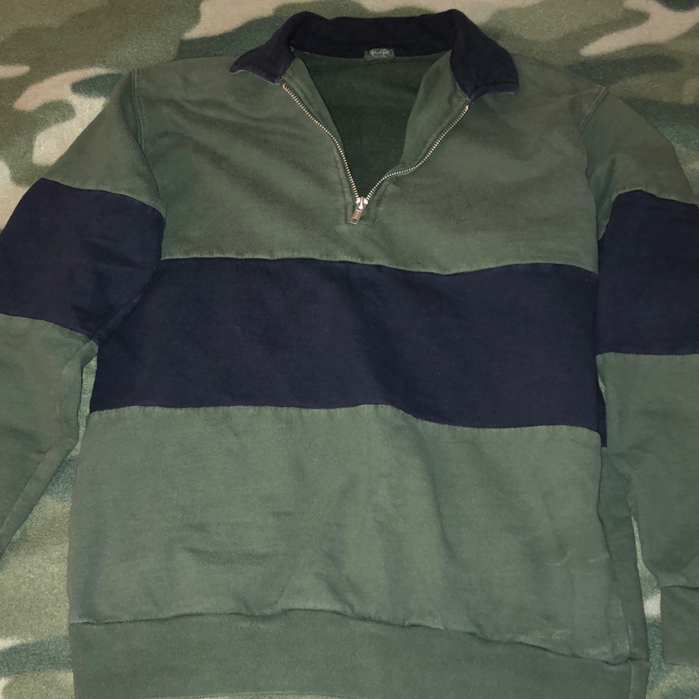 Brandy Melville Green Quarter Zip